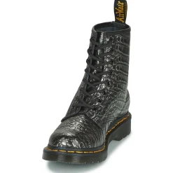 Dr. Martens - 1460 GUNMETAL WILD CROC EMBOSS