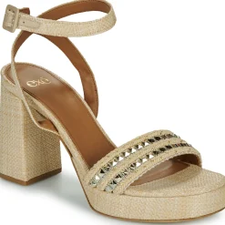 Exé Shoes - 619-ANCONA-RAFFIA-BEIGE-GOLD