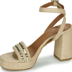 Exé Shoes - 619-ANCONA-RAFFIA-BEIGE-GOLD