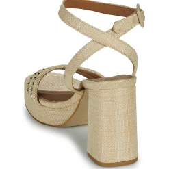 Exé Shoes - 619-ANCONA-RAFFIA-BEIGE-GOLD