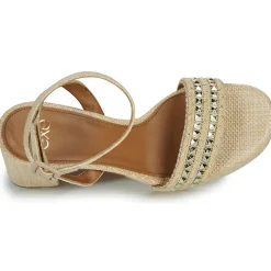 Exé Shoes - 619-ANCONA-RAFFIA-BEIGE-GOLD