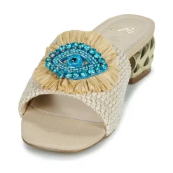 Exé Shoes - KATY-424-RAFFIA-BEIGE