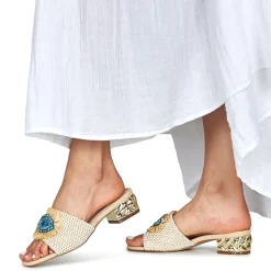 Exé Shoes - KATY-424-RAFFIA-BEIGE