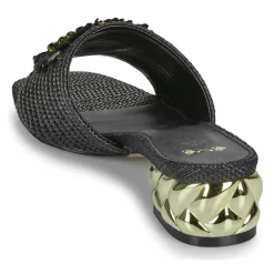 Exé Shoes - KATY-424-RAFFIA-BLACK