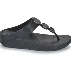 FitFlop - HALO METALLIC-TRIM TOE-POST SANDALS