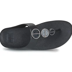 FitFlop - HALO METALLIC-TRIM TOE-POST SANDALS