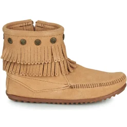 Minnetonka - DOUBLE FRINGE SIDE ZIP BOOT