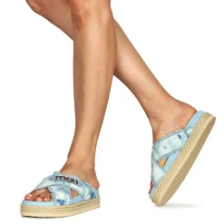 Mou - CRISS-CROSS ROPE SANDAL PAINTE