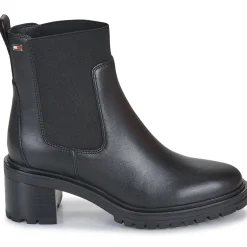 Tommy Hilfiger - FLAG MID HEEL LEATHER CHELSEA