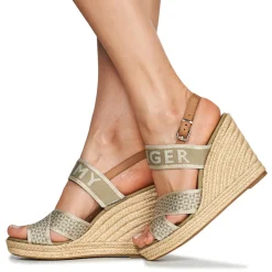 Tommy Hilfiger - TOMMY WEBBING HIGH WEDGE SANDAL