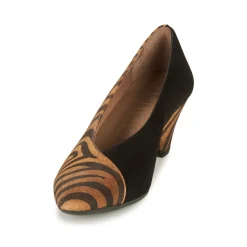 Wonders - I7601-ZEBRATO-CUERO-ANTE-NEGRO